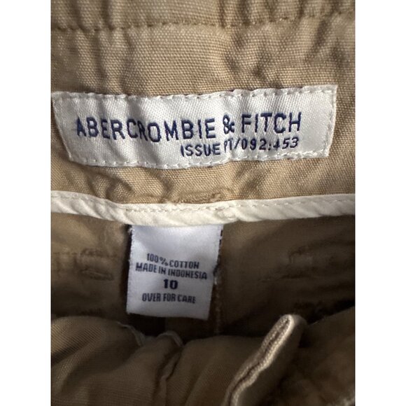 Abercrombie & Fitch Womens Khaki Cotton Cropped Pants Size 10 / 21” Inseam - Picture 4 of 6